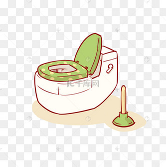 简约可爱清新卫生间物品马桶