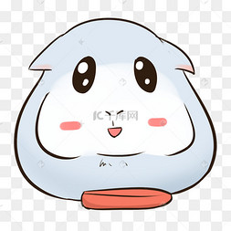 灰色仓鼠卡通元素