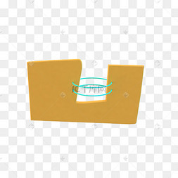 立体凹形便签装饰c4d插图