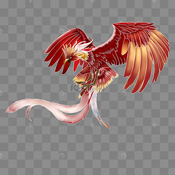 凤凰不死鸟红金中国古典神兽