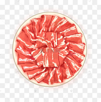冬季食物羊肉手绘