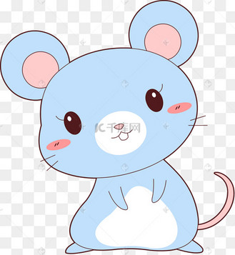 q版可爱卡通萌萌哒小动物十二生肖鼠