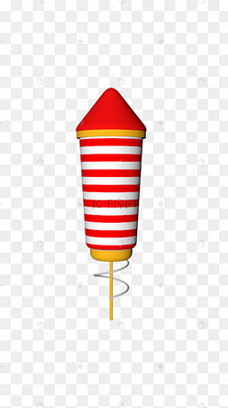 c4d小鞭炮手绘插画