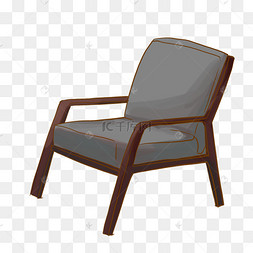 办公室座椅卡通插画