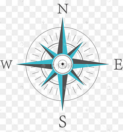 科技指南针横幅复古航海标签目的地指南针旅行旅游地图红色名片图标