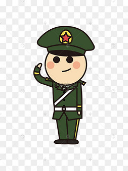 八一敬礼卡通
