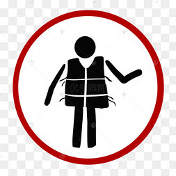 必须穿好救生衣警示牌