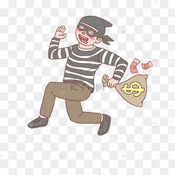 卡通偷东西图片-卡通偷东西图片素材免费下载-千库网
