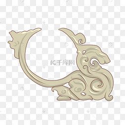 汉代螭龙纹玉雕