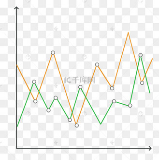 ppt数据分析折线图png免抠图
