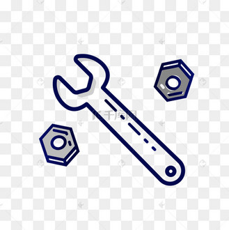 劳动工具扳手素材图案