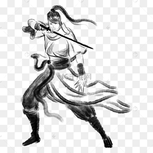 拿剑的人物