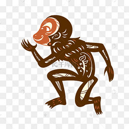 皮影戏猴子道具