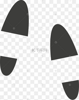 一双黑色的高跟鞋脚印鞋印