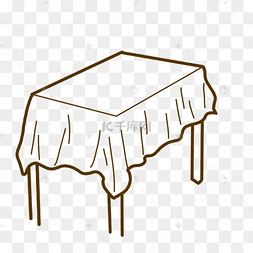 方型桌子简笔画