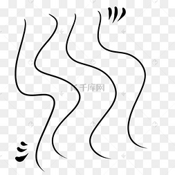 水的波浪线简单图案