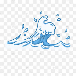 矢量图创意设计白色浪花