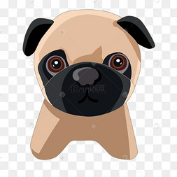 卡通狗的耳朵