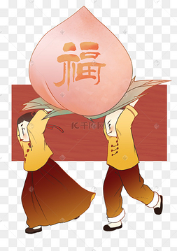 卡通中国娃娃