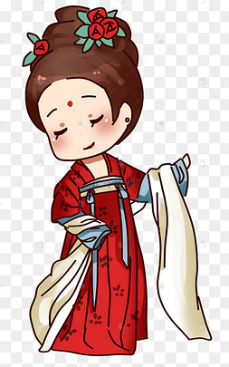 png下载psd古代水墨弹琴歌女人物古风中国风下载 png下载psd古风卡通