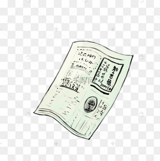 民国老物件旧报纸插画