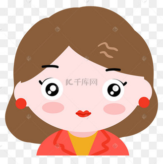 灰绿色卡通妈妈头像