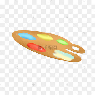 扁平风绘画工具调色板