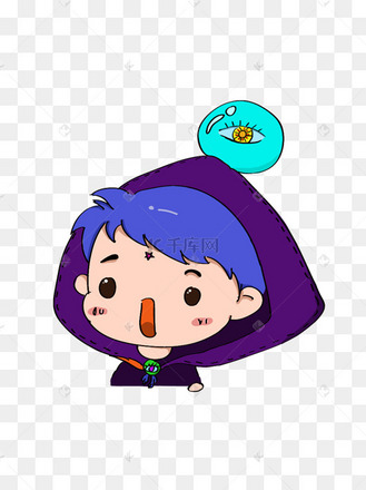 手绘狼人杀角色预言家设计元素