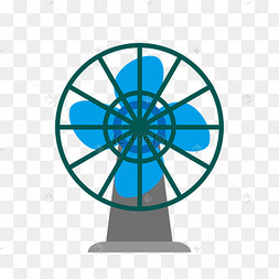 手绘卡通电风扇