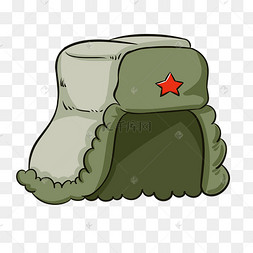 红军的帽子卡通图片