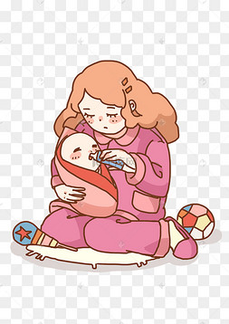 卡通孩子吃饭卡通