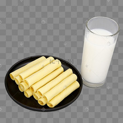 蛋卷牛奶早餐