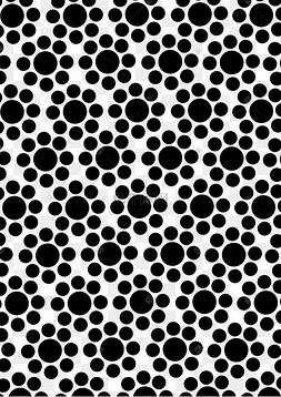 黑色花朵波点阵列
