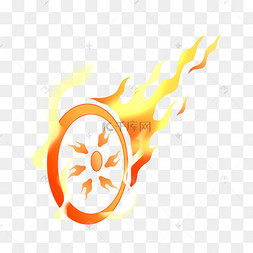 圆形燃烧风火轮