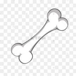 卡通骨头矢量图