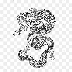 黑色盘龙花纹