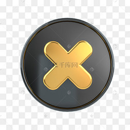 png下载ai25d科技图标套图下载 png下载c4dc4d黑金立体播放按钮图标