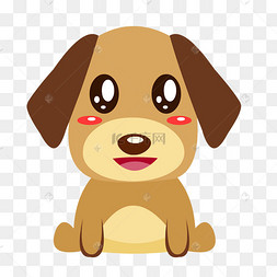 卡通大眼睛小狗