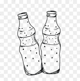 冰爽汽水饮料简笔画免抠png
