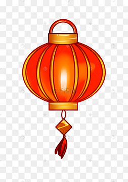 卡通红色灯笼插画