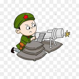 解放军战士机枪