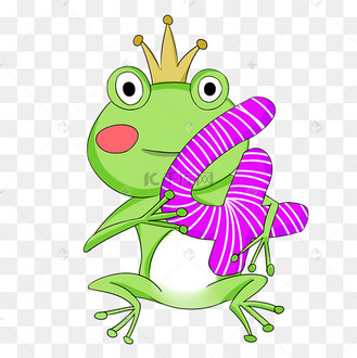 青蛙和数字4插画