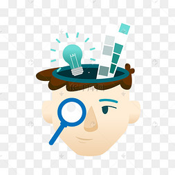 科学探索人物卡通图案