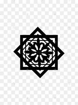 中国风黑白花纹