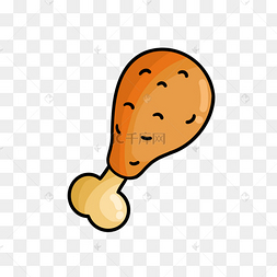 png美味卤肉卤鸡腿下载 png餐饮美食烤鸡腿下载 png美食餐饮q版炸鸡腿