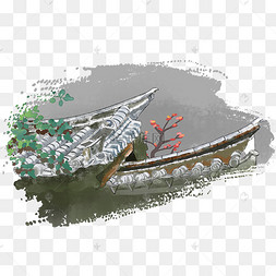 手绘瓦片