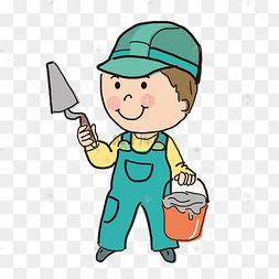 油漆工卡通人物