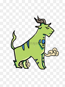 中元节卡通q版怪兽坐骑