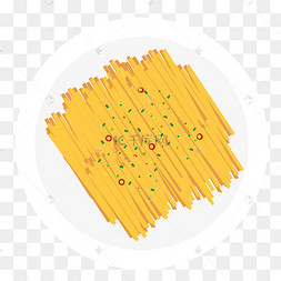 手绘特色美食系列酸辣土豆丝