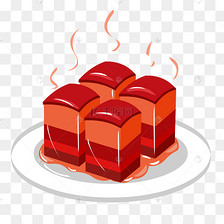 冬季热气腾腾的简笔画小清新美食番茄炒蛋素材图片免费下载-千库网